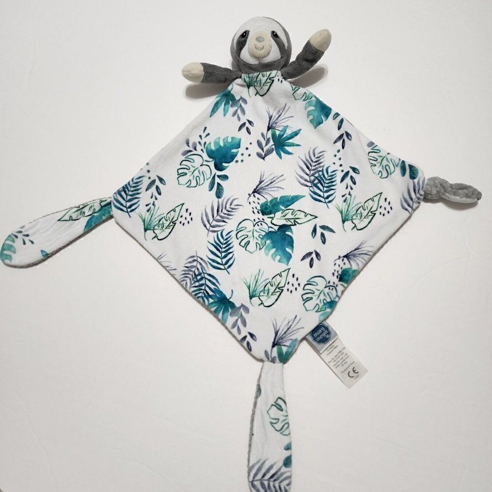 Mary Meyer Little Knottie Lovey Security Blanket Sloth‎ Textured Back